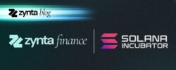 Zynta blog header — Zynta Finance and Solana Incubator partnership announcement