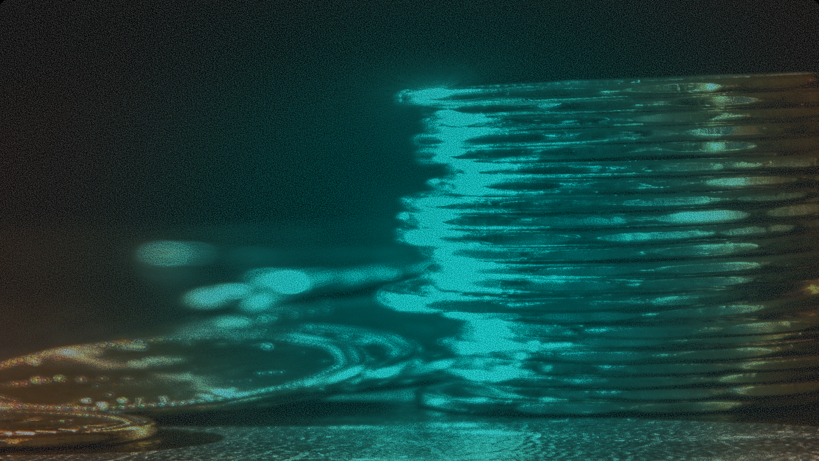 A glowing stack of coins with a vivid cyan light effect on a dark background, representing digital asset reserves and stablecoin liquidity for cross-border payments